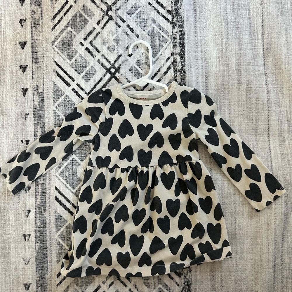 Cat and Jack heart dress, 18m